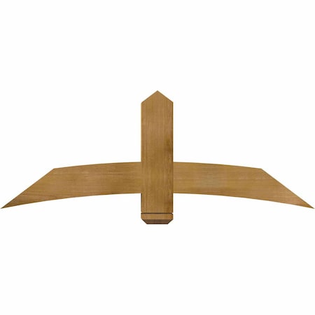 Ekena Millwork Bellingham Rough Sawn Timber Gable Bracket, Western Red Cedar, 60"W x 22"H x 6"D x 6"F, 9/12 Pitch GBW060X22X0606BEL00RWR